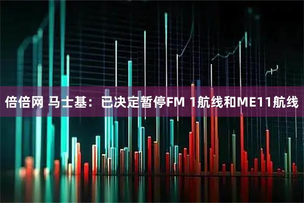 倍倍网 马士基：已决定暂停FM 1航线和ME11航线