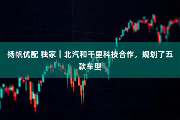 扬帆优配 独家｜北汽和千里科技合作，规划了五款车型